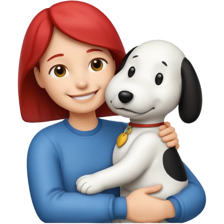 Me hugging snoopy emoji