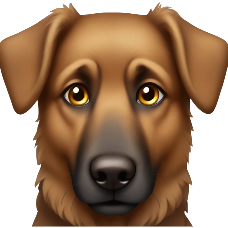 Brown germand Shepherd one eye Blue und one eye Brown  emoji