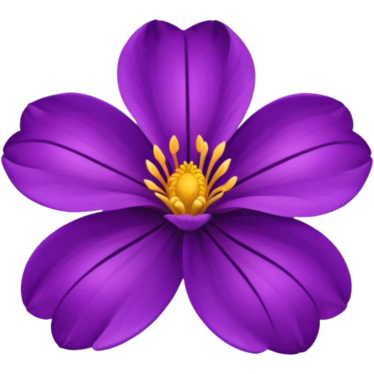 detailed purple flower emoji