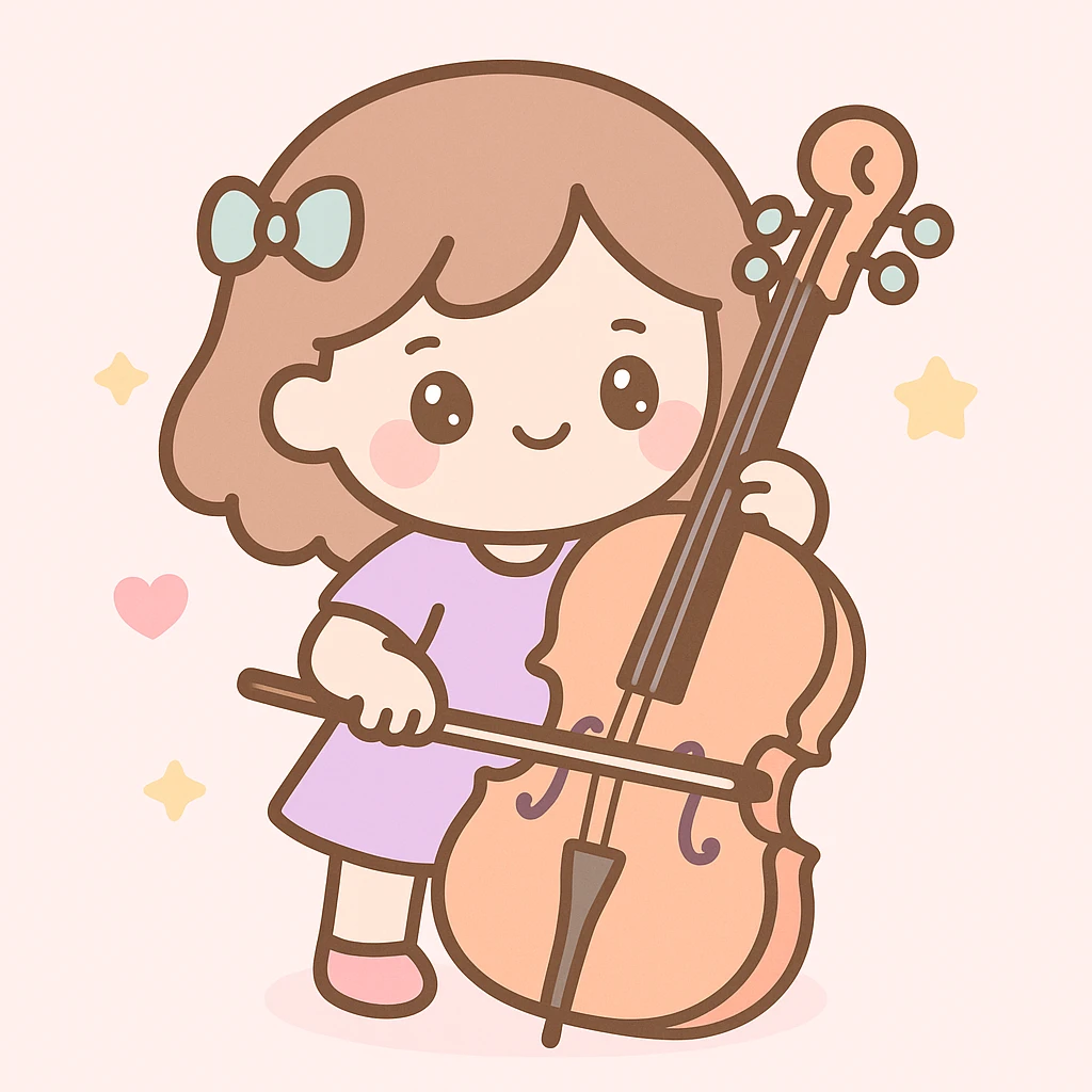 girl playing cello emoji