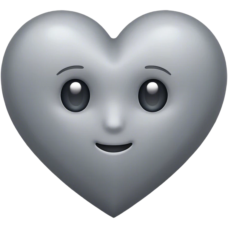 Grey heart emoji