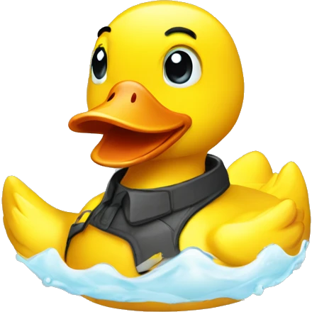 Rubber ducky software engineer emoji