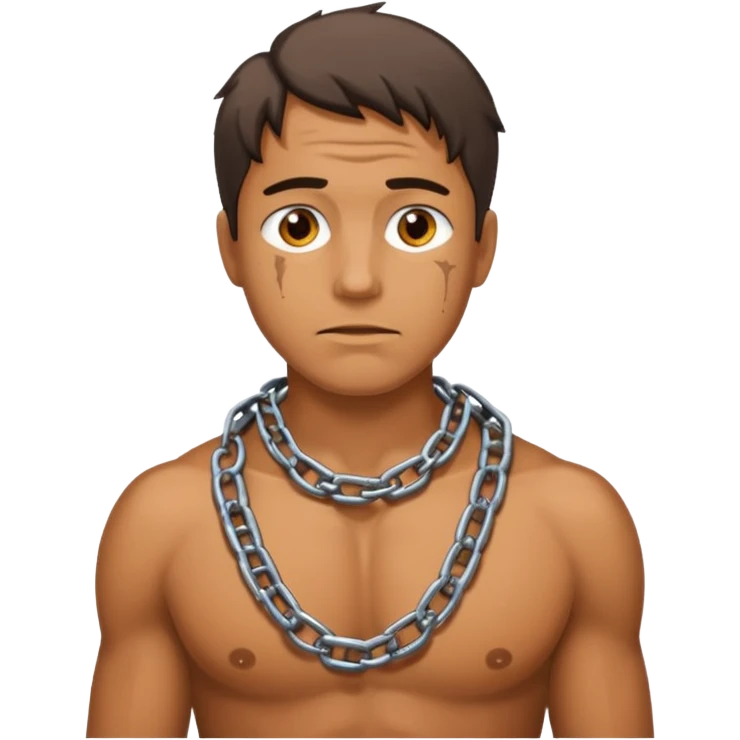 man in chains emoji