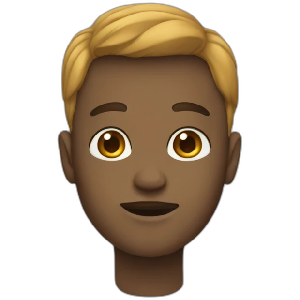A blue human  emoji