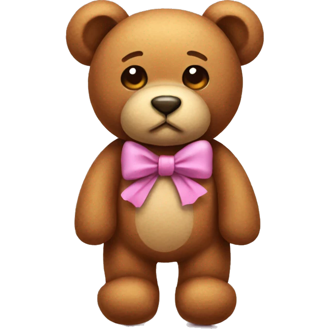 Teddy best with a bow emoji