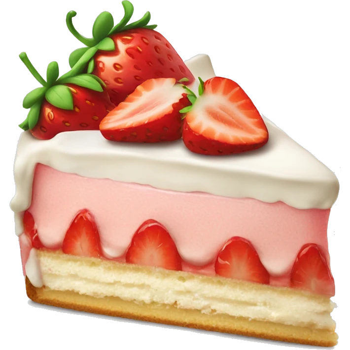 Strawberry shortcake ( slice of cake ) emoji