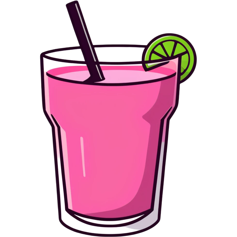 Pink drink from Starbucks  emoji