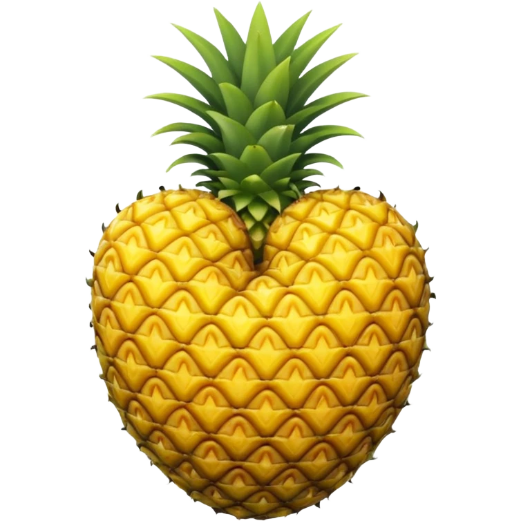 Heart with pineapple aesthetics emoji