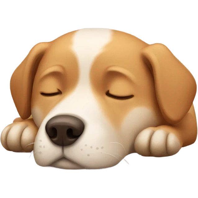 Dog sleeping emoji