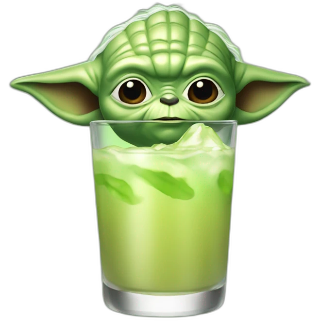 Yoda drink emoji