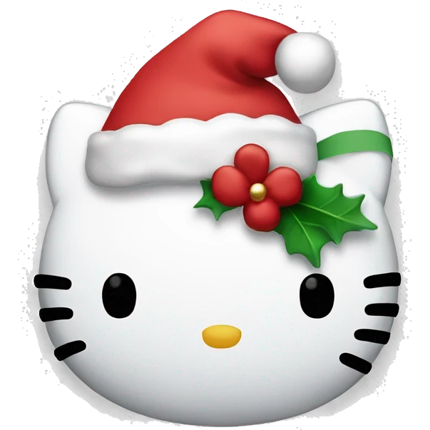 Christmas hello kitty emoji emoji