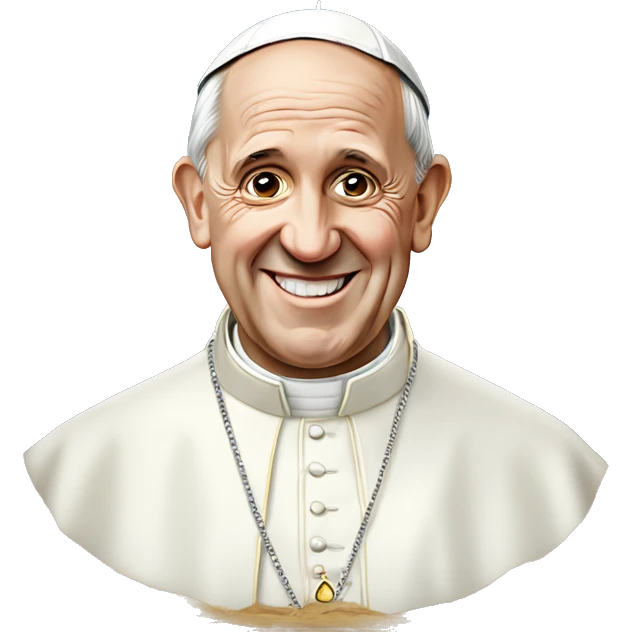 Pope Francis hood  emoji