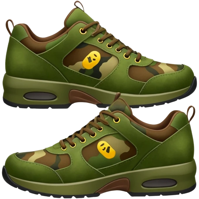camouflage shoese emoji