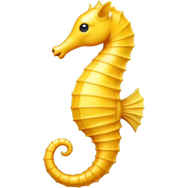 Seahorse all yellow just yellow emoji