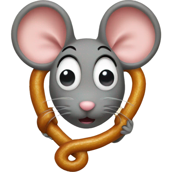 Mouse pretzel  emoji