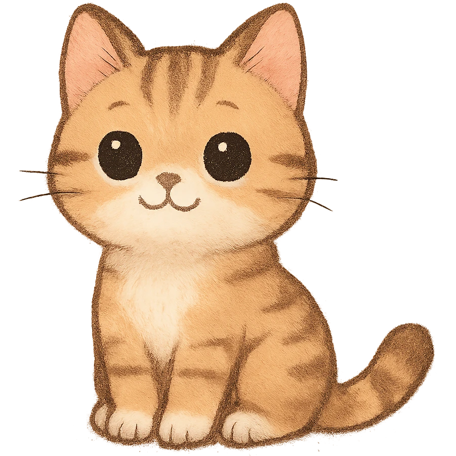 cute cat sitting emoji