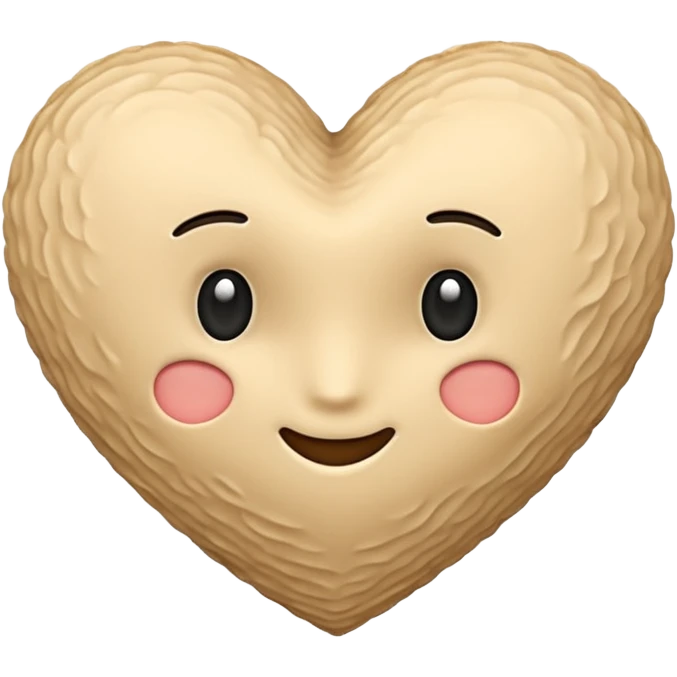Cœur beige emoji