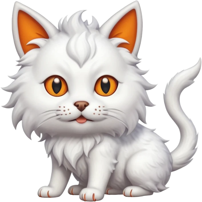 Cat plus a horned fish dog emoji