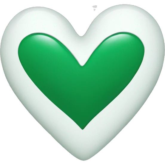 heart-deep-green-and-white-color emoji