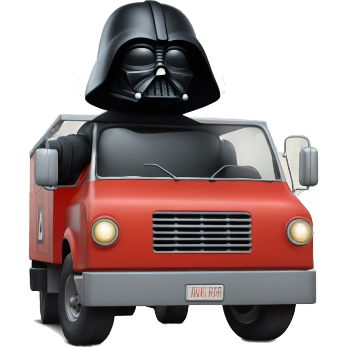 1970 Darth Vader Grumman mail truck emoji