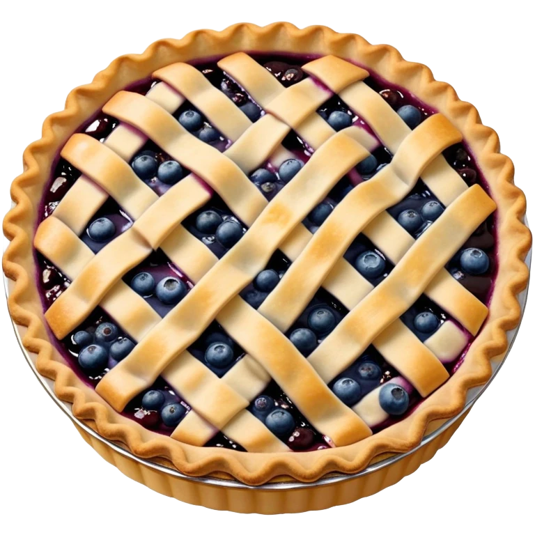 Scrumptious blueberry pie  emoji