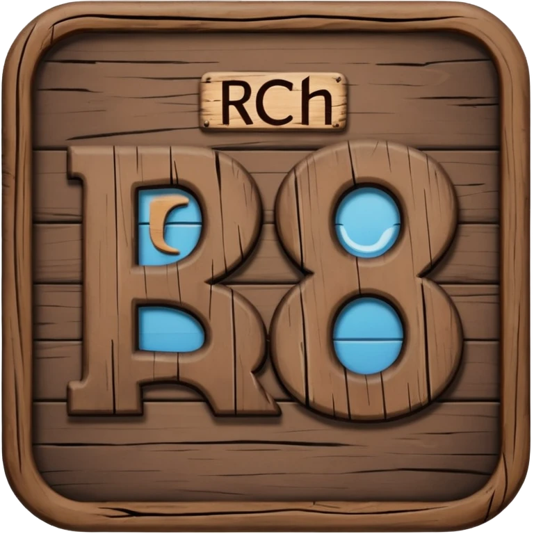 the word "RCH" on a sign emoji