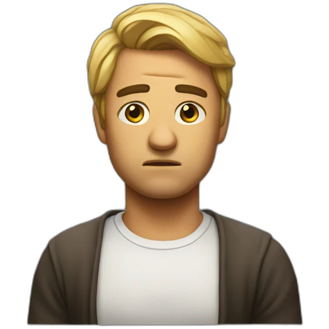 disappointed judgement emoji