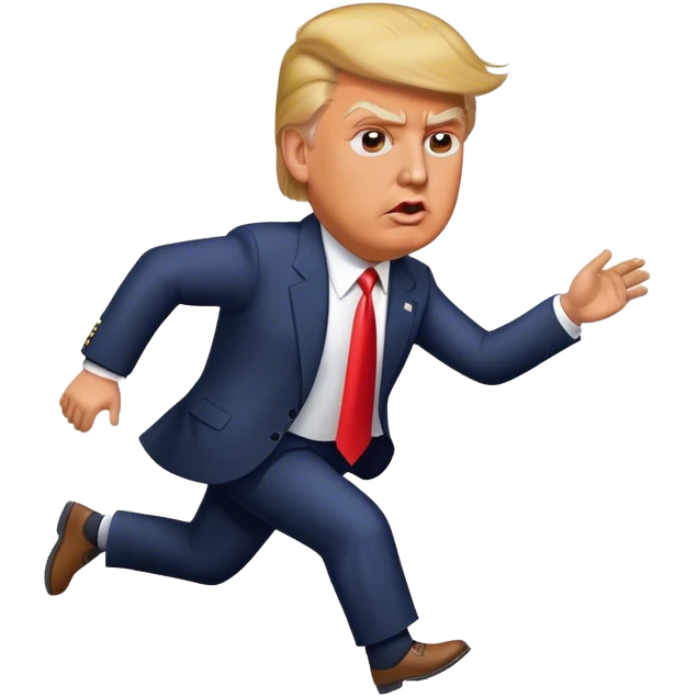 Donald trump getting ran over  emoji