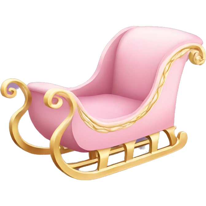 light pink sleigh emoji