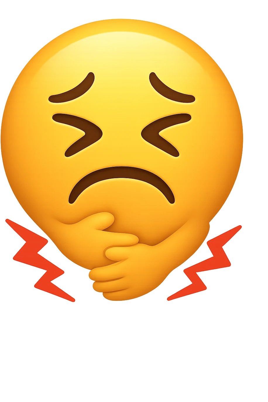 emoji di dolore addominale/intestinale emoji