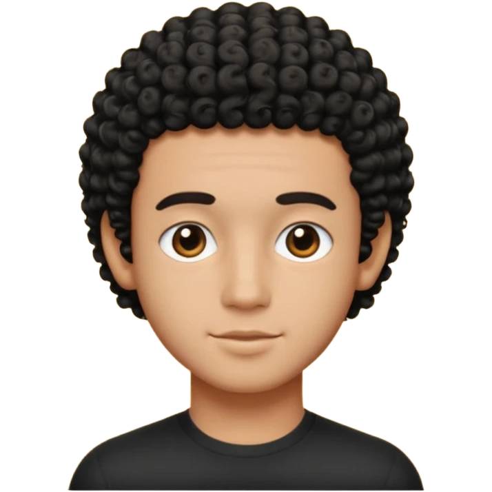 my best friend diego, he's black, square shaped head, regular short curly hair (no afro) , and nicely build posterior emoji