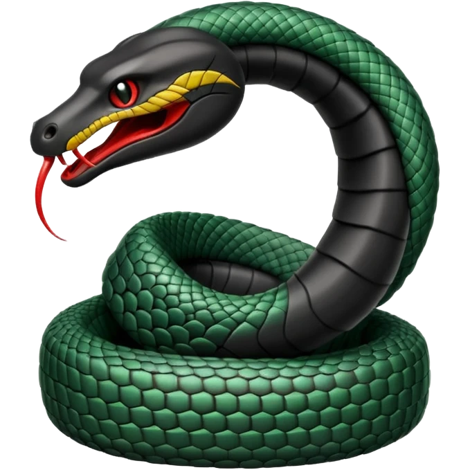 Black cobra with Thai flag in black theme emoji