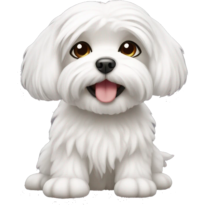 Cute Maltese  emoji