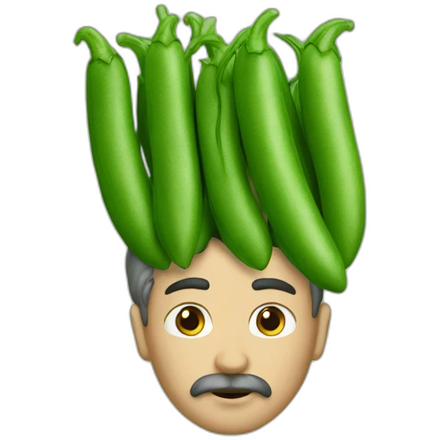 a green bean dictator emoji