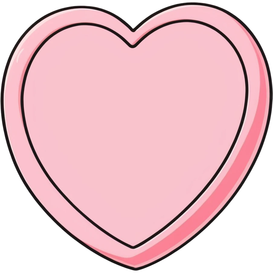 A mini pink heart  emoji