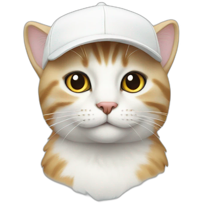 cat with white cap emoji