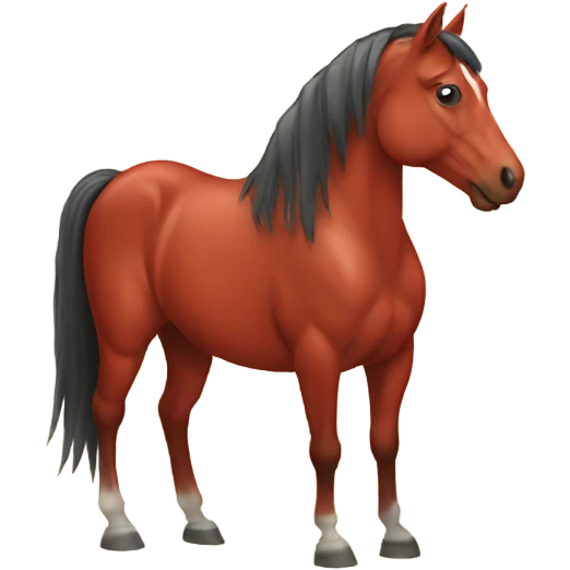 Red horse  emoji