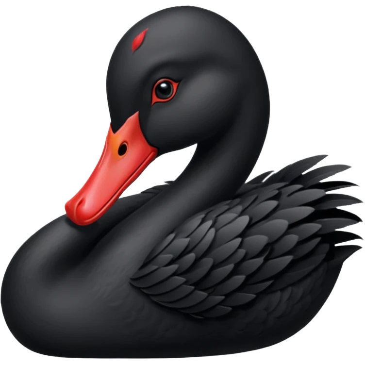 Black swan emoji