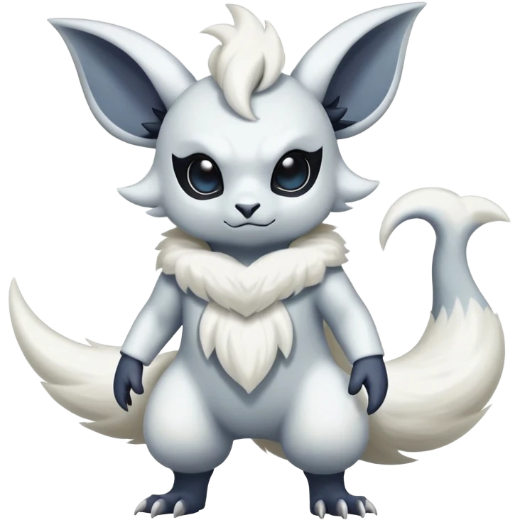 Snotty-Absol-Minccino-Pokémon-Fakémon-hybrid-creature (full body) emoji