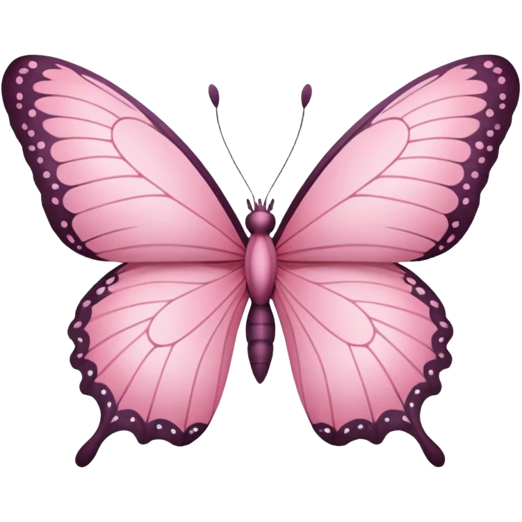 Pink buterfly emoji