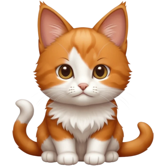 langue humaine qui touche la tête d'un petit chat emoji