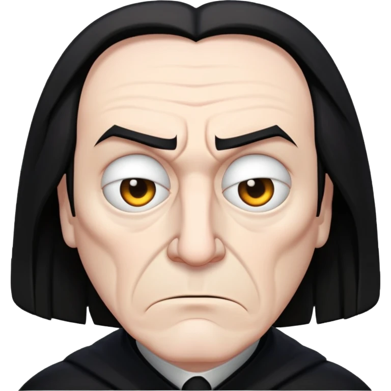 Professor Snape with angry disappointed face emoji
