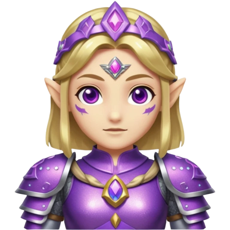 glitter purple zelda emoji