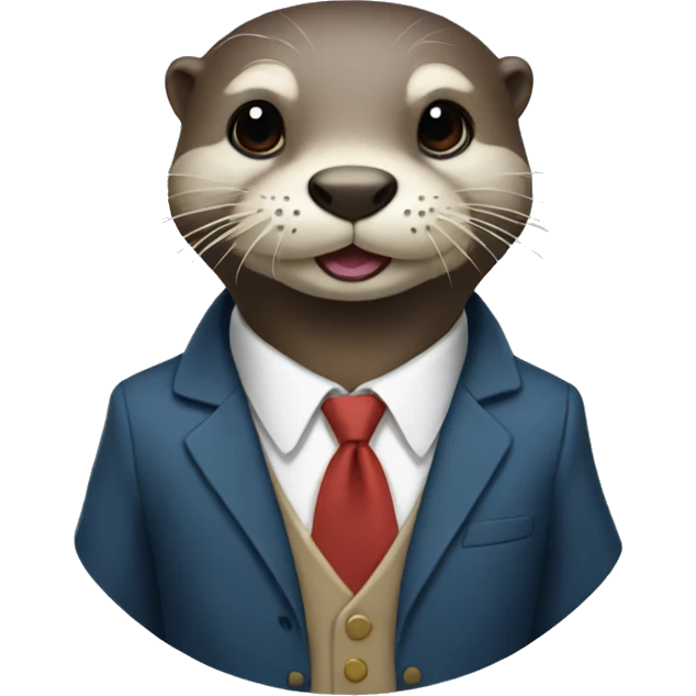 otter wearing suit emoji