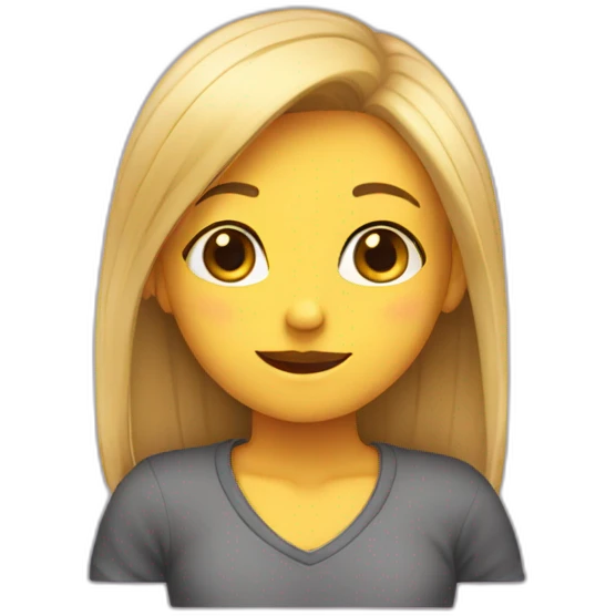 Shy girl emoji