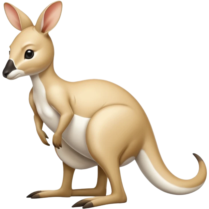 Qantas white kangaroo emoji