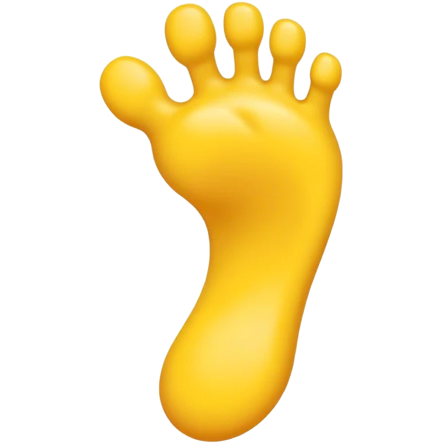 Emoji with a foot emoji