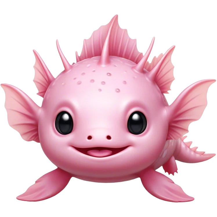 Cinematic Cute Axolotl Portrait Emoji, Head tilted playfully and inquisitively, featuring smooth, pale pink skin with delicate feathery gills and round, sparkling dark eyes filled with curiosity, Simplified yet irresistibly adorable features, highly detailed, glowing with a warm, magical glow, high shine, affectionate and quirky, stylized with a touch of whimsy, bright and endearing, soft glowing outline, capturing the essence of a mischievous yet charming aquatic friend, so playful it feels like it could swim out of the screen and into your heart! emoji