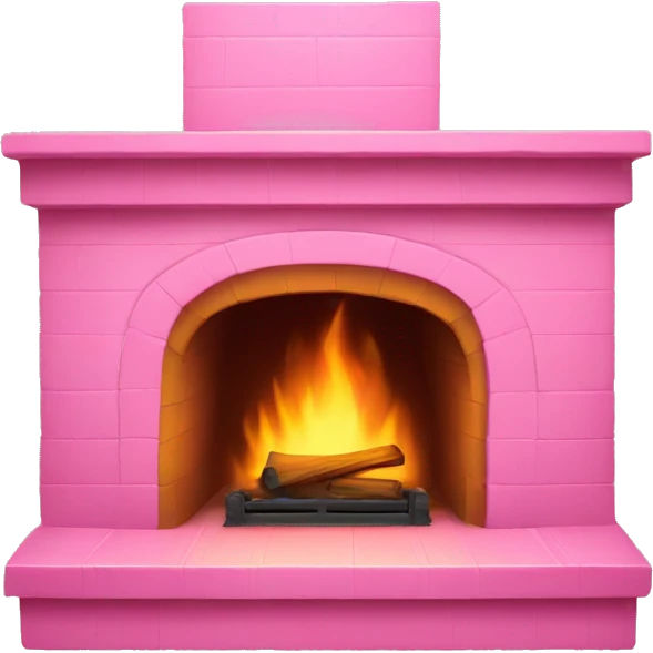 Pink fireplace emoji