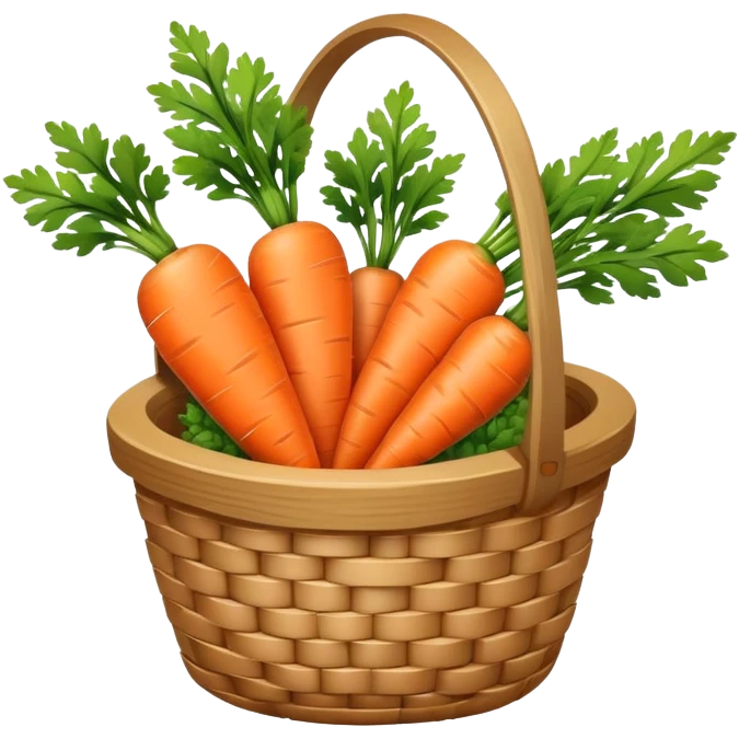 carrot in basket emoji